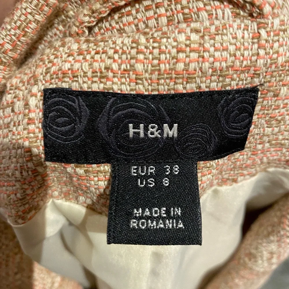 H&M preppy office spring tweed jacket